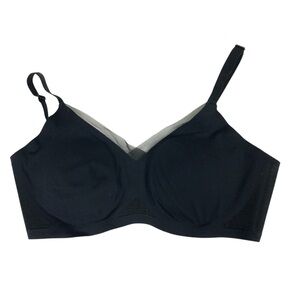 Honey love black crossover bra size large